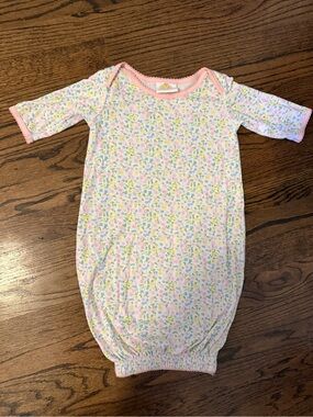 Pink Floral Gown 3M - The Yellow Lamb